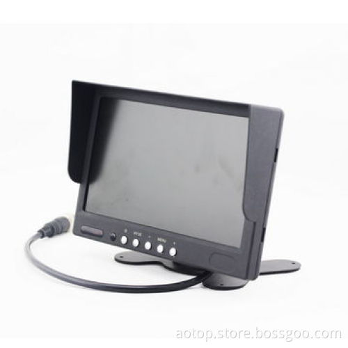 7" Car Rear-view LCD Panel, Remote Control, Multiple Language/OSD Menu/Sunshade Design/Speaker
